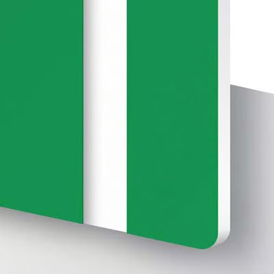 Pixel Burn DuoTone™ Evergreen / White Engraving Laminate – 1.6mm - Pixel Burn Custom Laser Creations