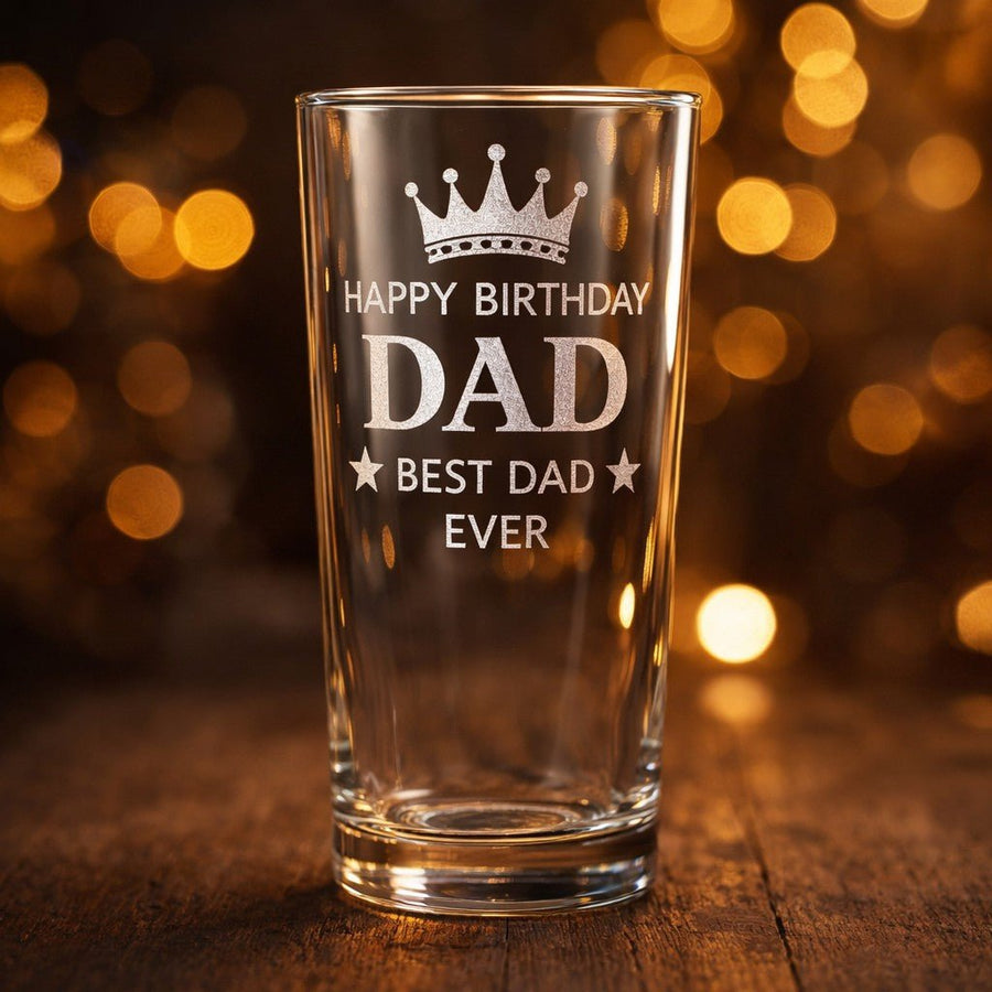 Personalised Pint Glass - Pixel Burn Custom Laser Creations