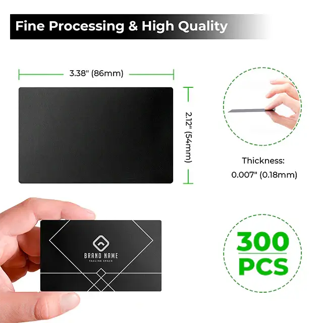 Metal Business Card Blanks for Laser Engraving Pixel Burn Laser Blanks