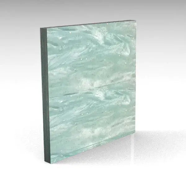 Aqua Pixie Pearl Finish Acrylic Pixel Burn Laser Blanks