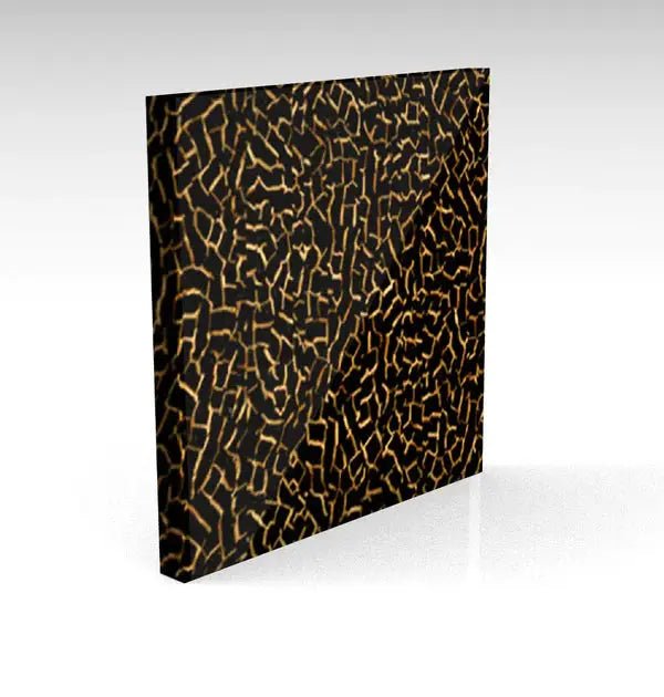 Black Crackle Pixel Burn Premium Acrylic - Pixel Burn Custom Laser Creations