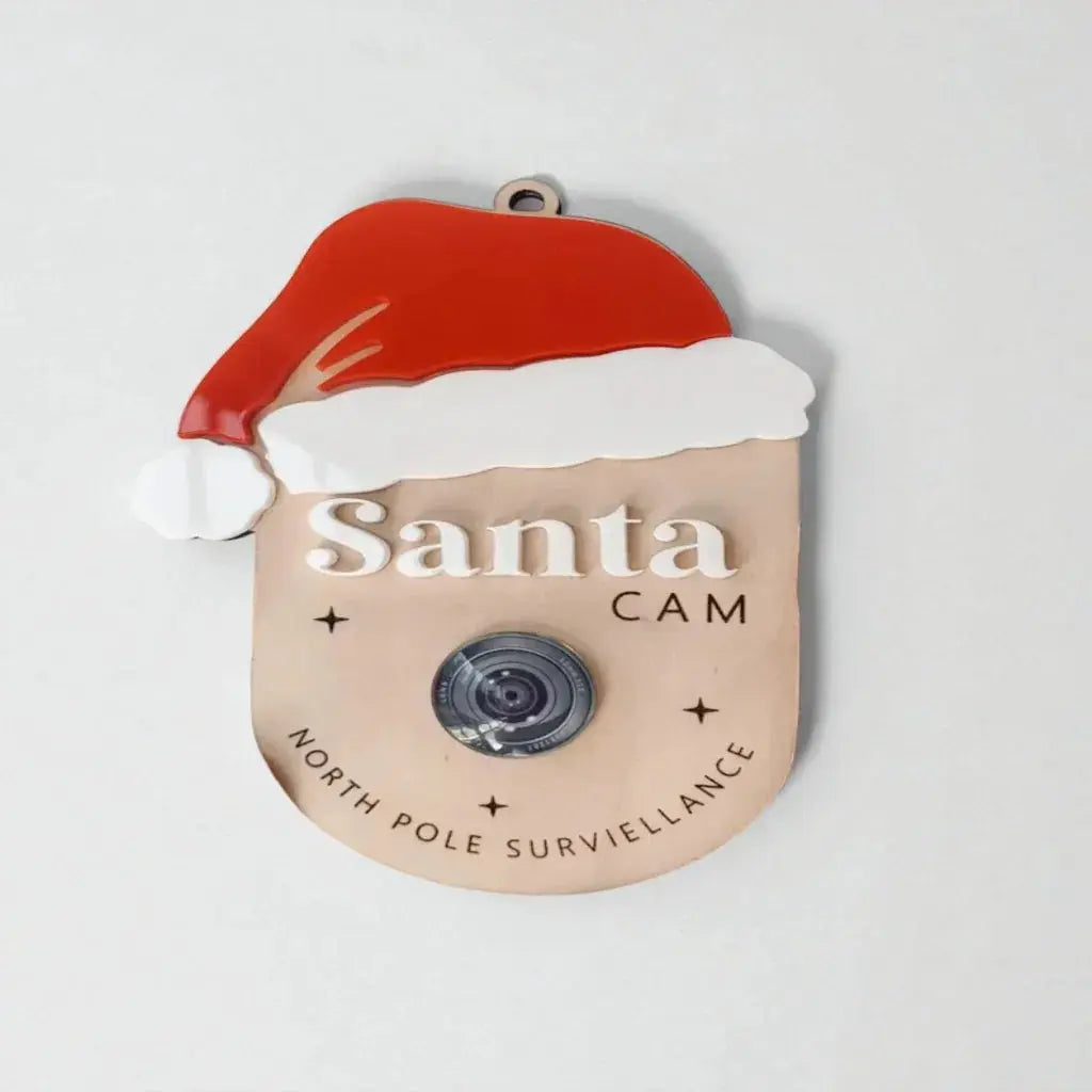 Santa Cam North Pole Surveillance Pixel Burn Custom Laser Creations