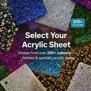 Acrylic Sheet Choose Any Colour 600 × 300 mm - Pixel Burn Custom Laser Creations