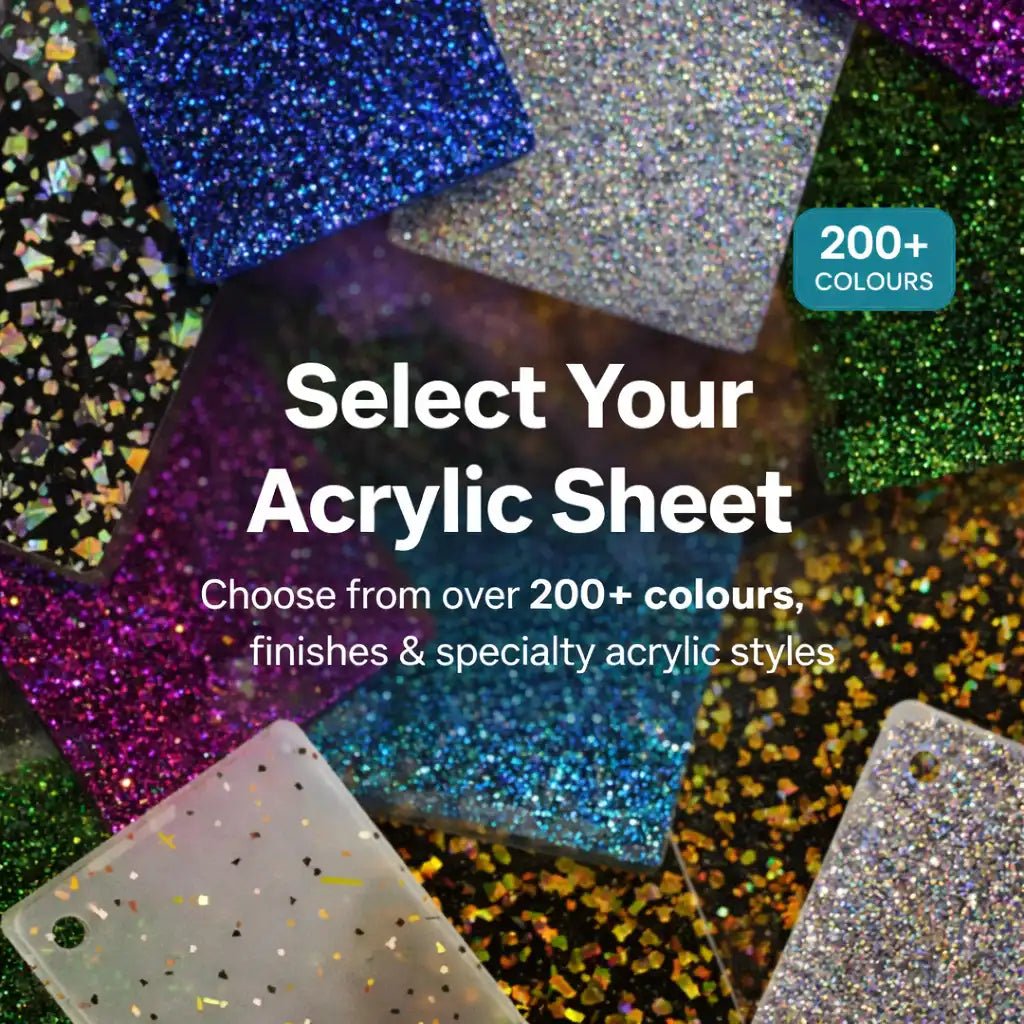 Acrylic Sheet Choose Any Colour 600 × 300 mm - Pixel Burn Custom Laser Creations