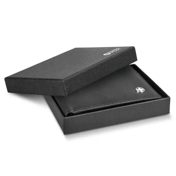 Premium Personalised Anti - Skim Wallet – Swiss Peak Edition - Pixel Burn Custom Laser Creations