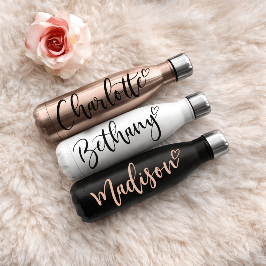 Personalised Two - Tone Water Bottle - Pixel Burn Custom Laser Creations