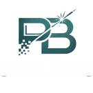 Logo with stylised letters PB