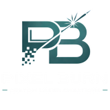 Logo with stylised letters PB