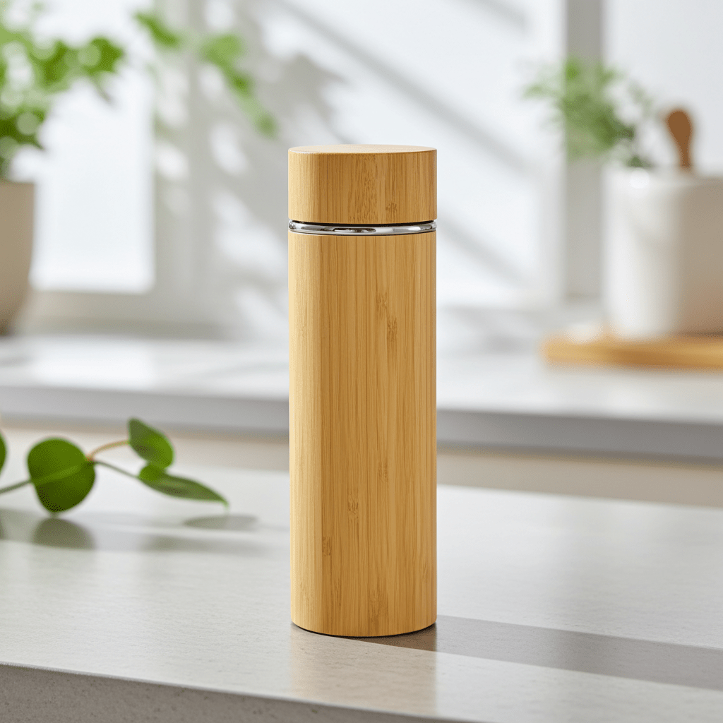 Bamboo Bottle Blank - 400ml - Pixel Burn Custom Laser Creations