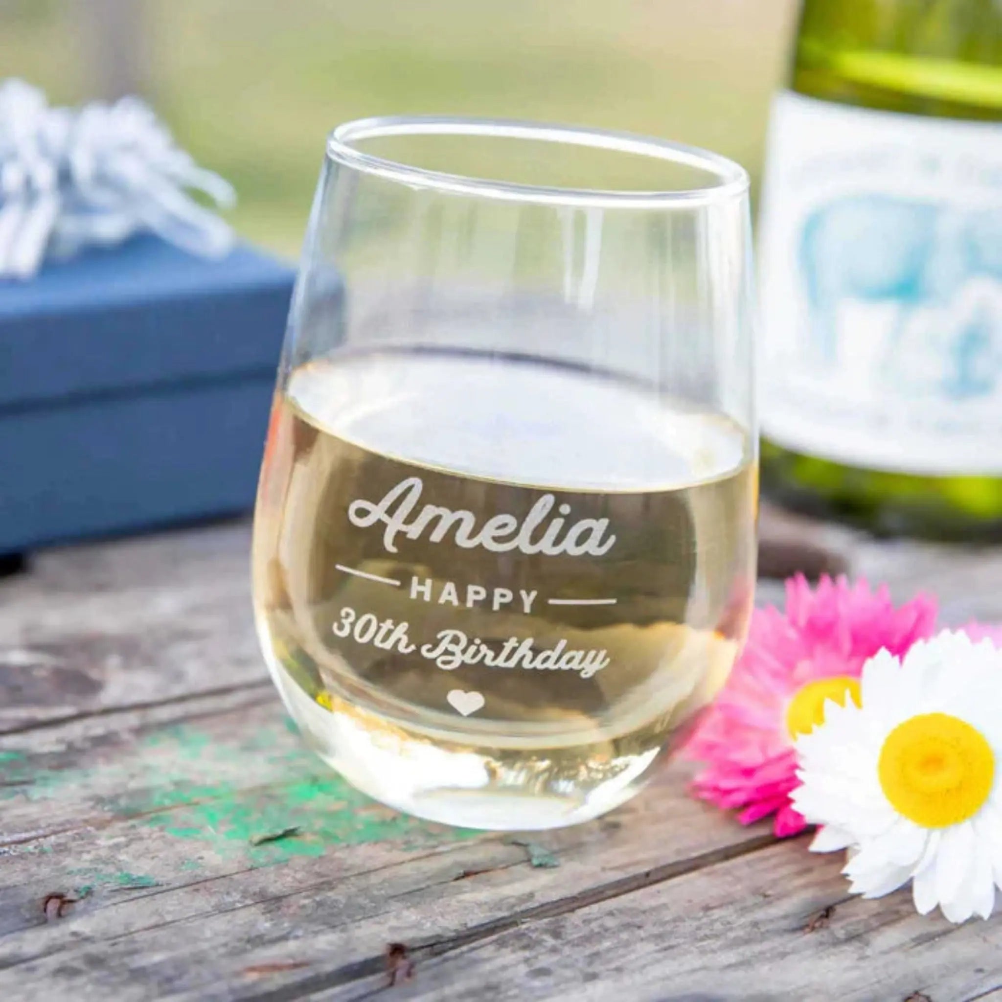 Engraved Acrylic Wine Glass Pixel Burn Custom Laser Creations