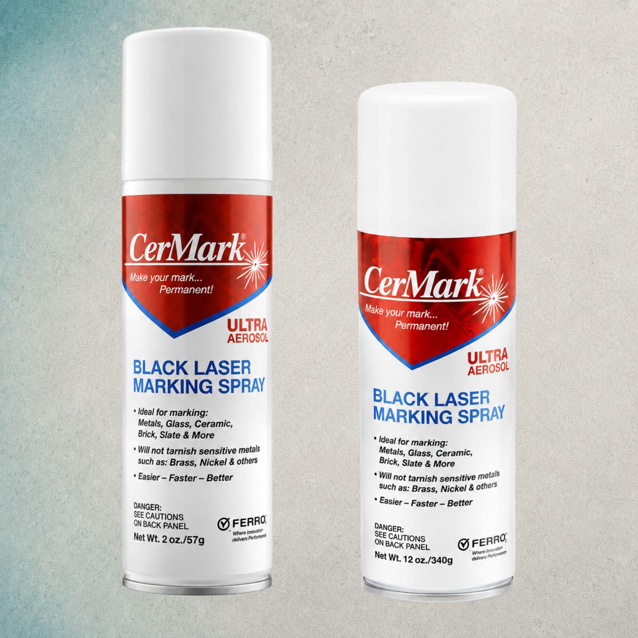 CerMark Ultra Black Laser Marking Spray - Pixel Burn Custom Laser Creations