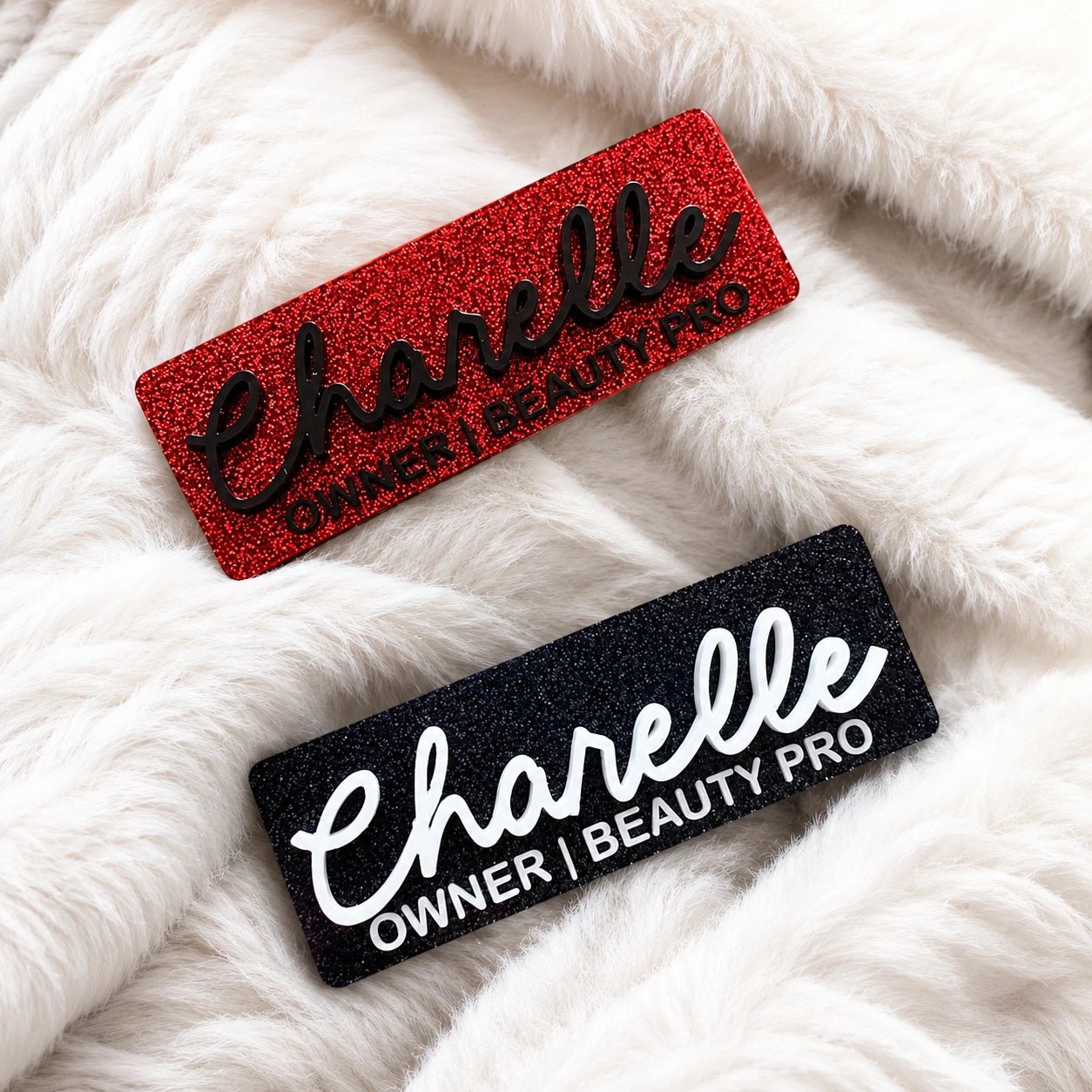 Custom Acrylic Name Badge Personalised - Pixel Burn Custom Laser Creations