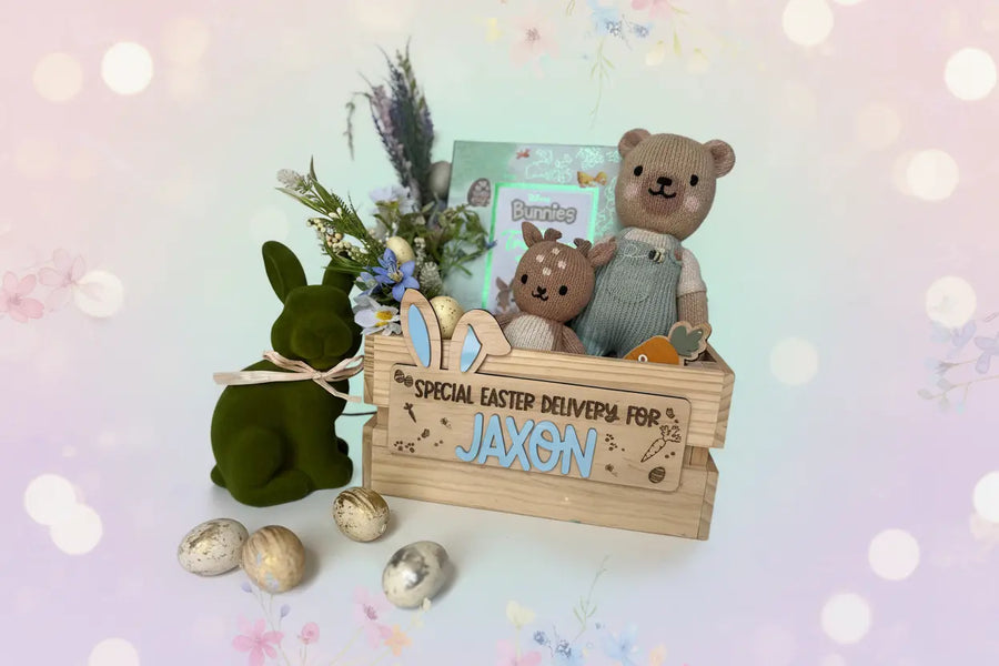 3D Personalised Easter Crate - Pixel Burn Custom Laser Creations