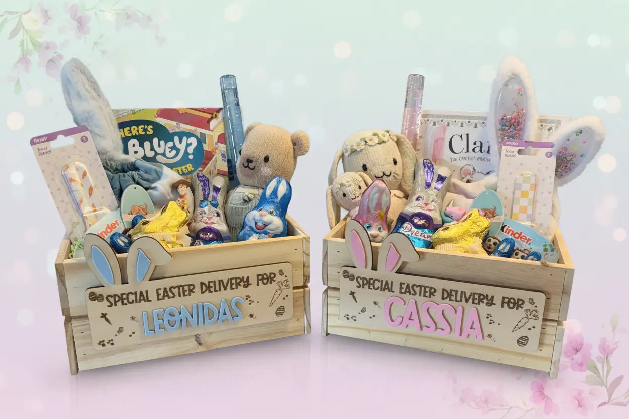 3D Personalised Easter Crate - Pixel Burn Custom Laser Creations