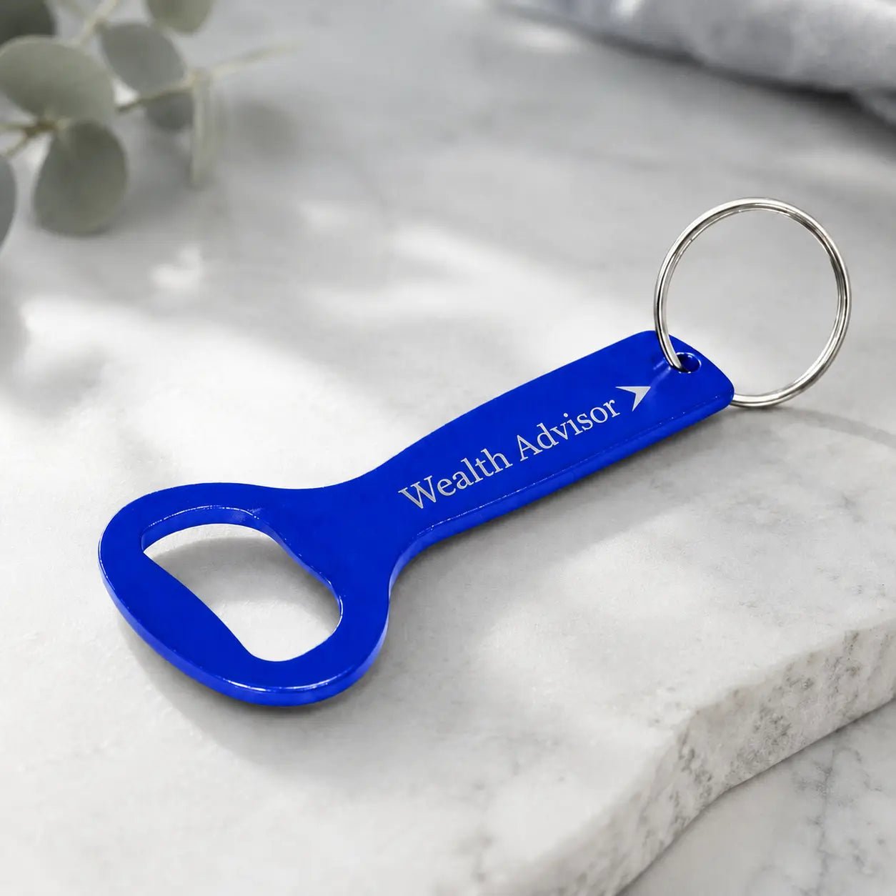 Engraved Aluminium Bottle Opener Keyring - Pixel Burn Custom Laser Creations
