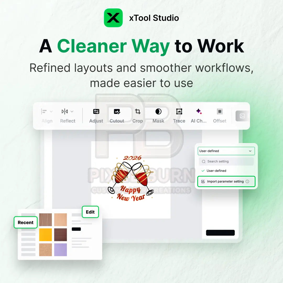 xTool Studio Windows Software Download - Pixel Burn Custom Laser Creations