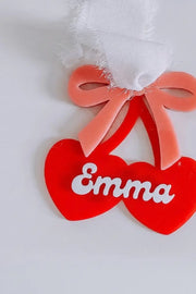 Personalised Double Heart Keepsake - Pixel Burn Custom Laser Creations