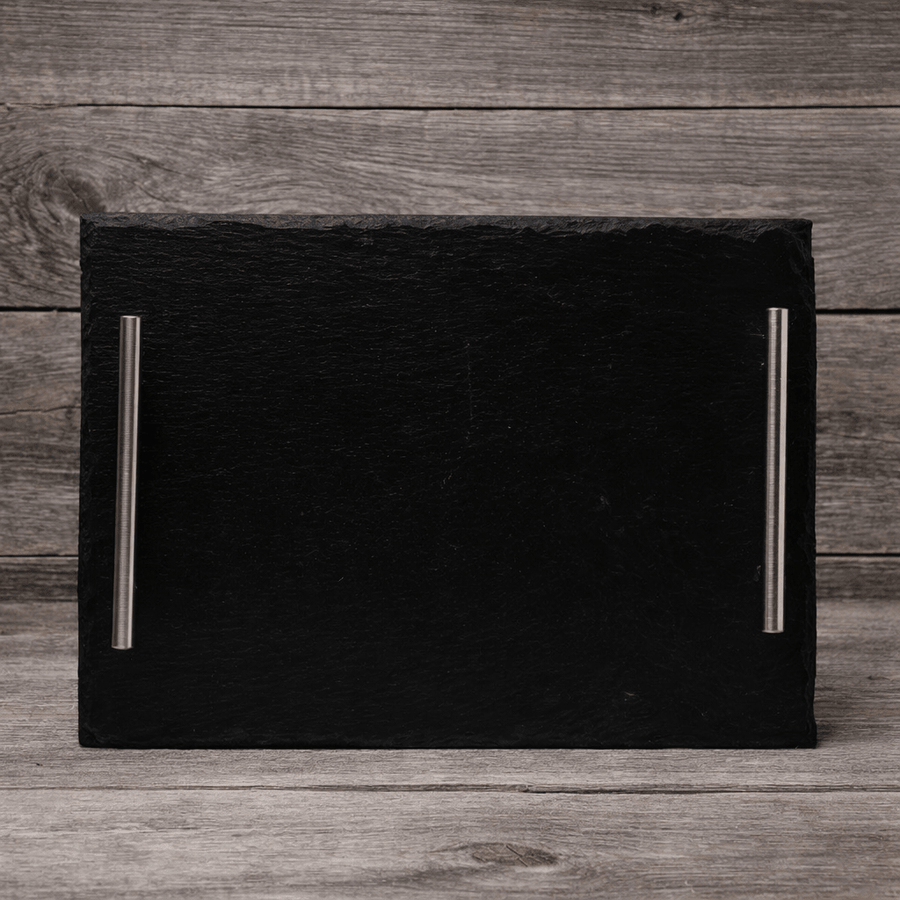 Laserable Slate Tray - Blank Engraving Slate with Handles - Pixel Burn Custom Laser Creations
