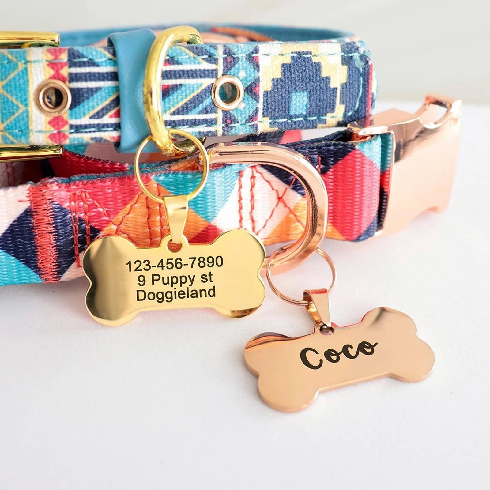 Mixed Colour Stainless Steel Dog Tag Blanks (10 Pack) - Pixel Burn Custom Laser Creations