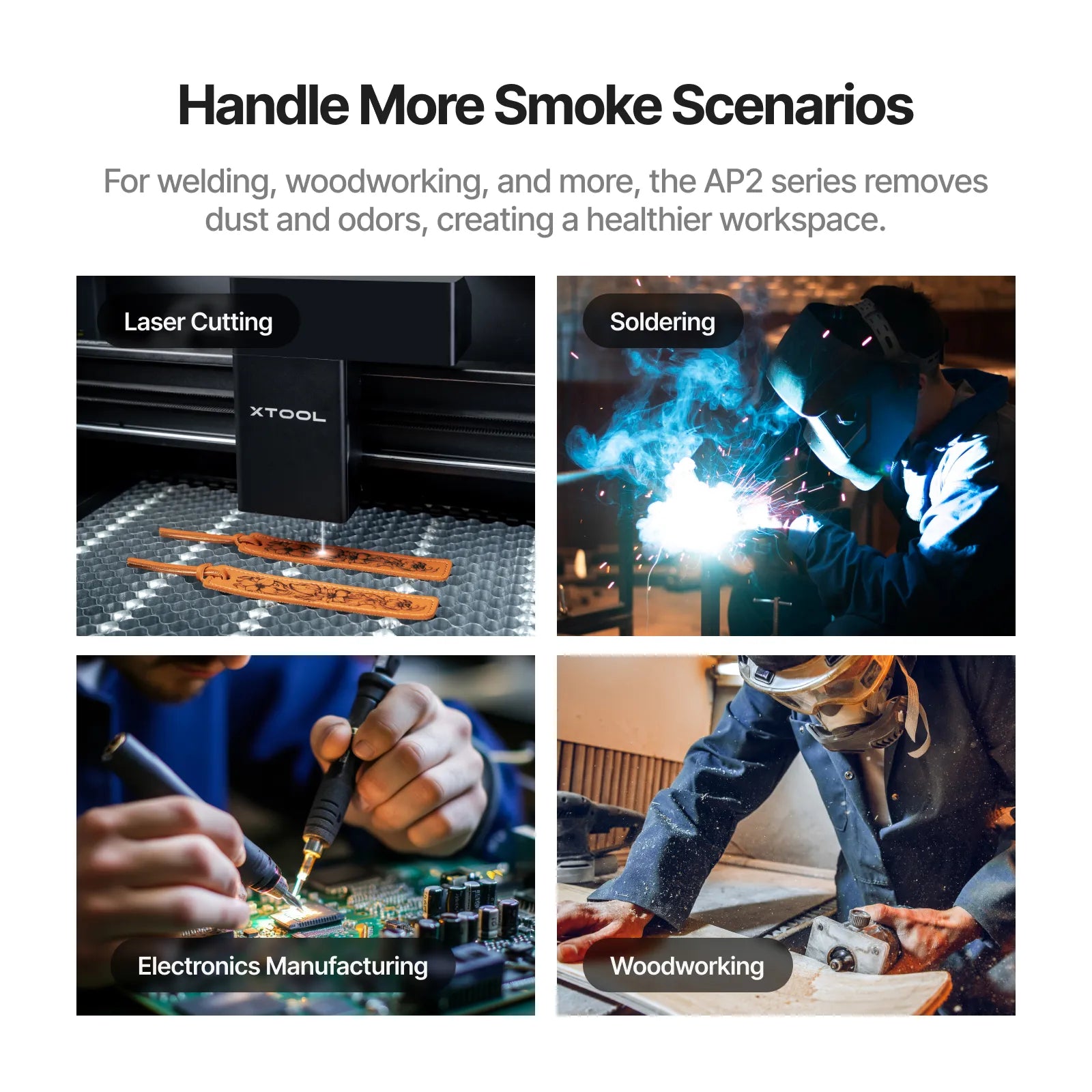 xTool SafetyPro™ AP2 / AP2 Max Air Purifier with SuperCyclone - Pixel Burn Custom Laser Creations