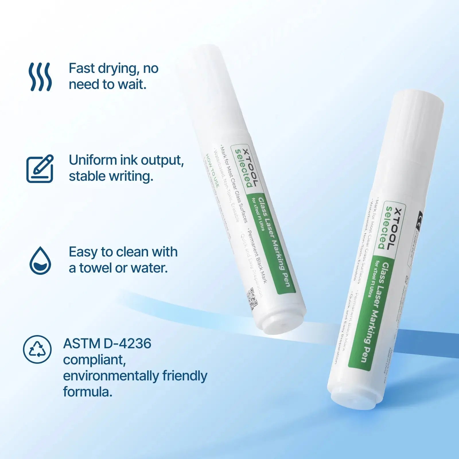 Black Laser Marking Pen for Glass (xTool) Pixel Burn Laser Blanks