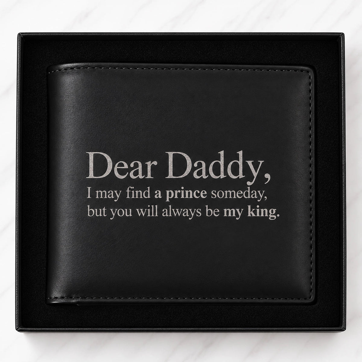 Personalised Black RFID Wallet - Pixel Burn Custom Laser Creations