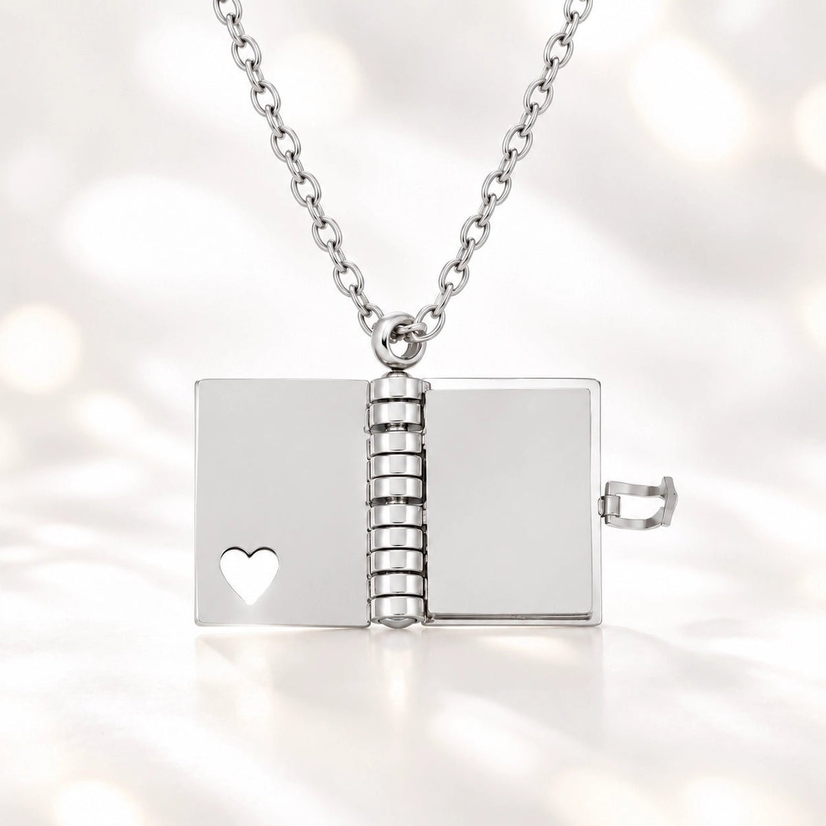 Personalised Book Locket Necklace - Pixel Burn Custom Laser Creations