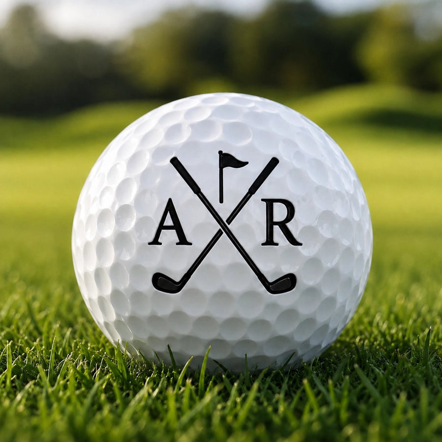 Personalised Golf Balls – Set of 3 - Pixel Burn Custom Laser Creations