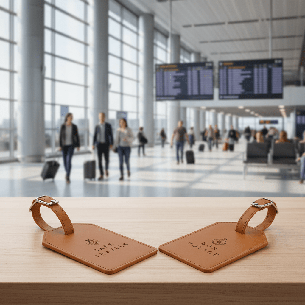 Personalised Laser Engraved Luggage Tag - Pixel Burn Custom Laser Creations