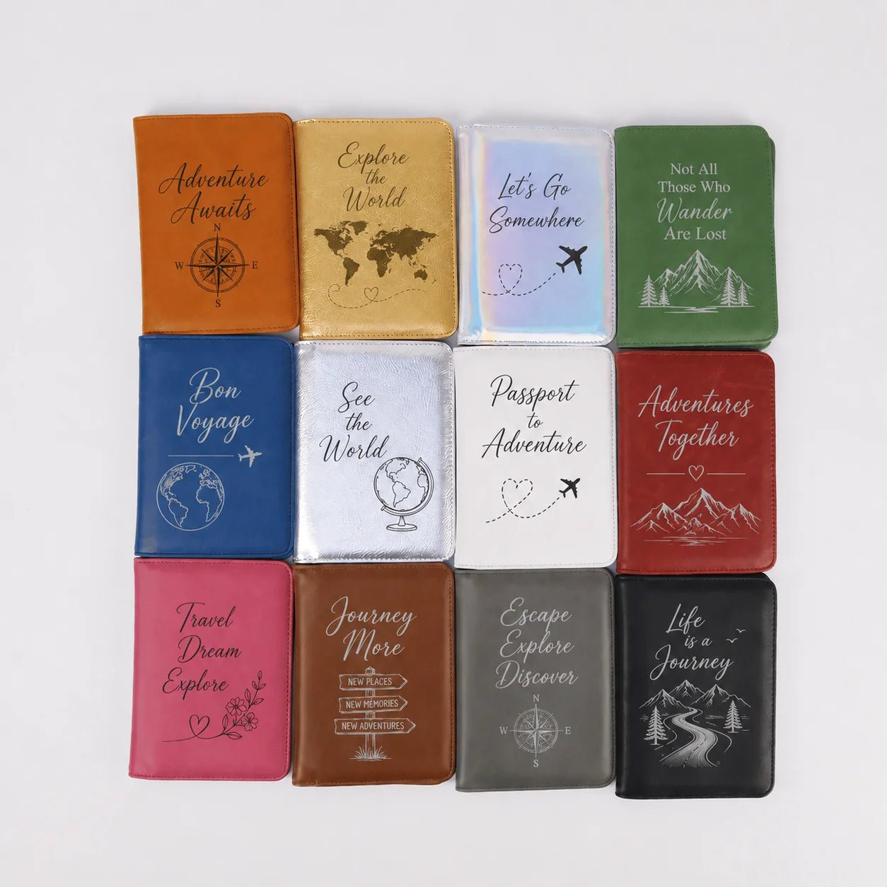 Personalised Laser Engraved Passport Wallet - Pixel Burn Custom Laser Creations