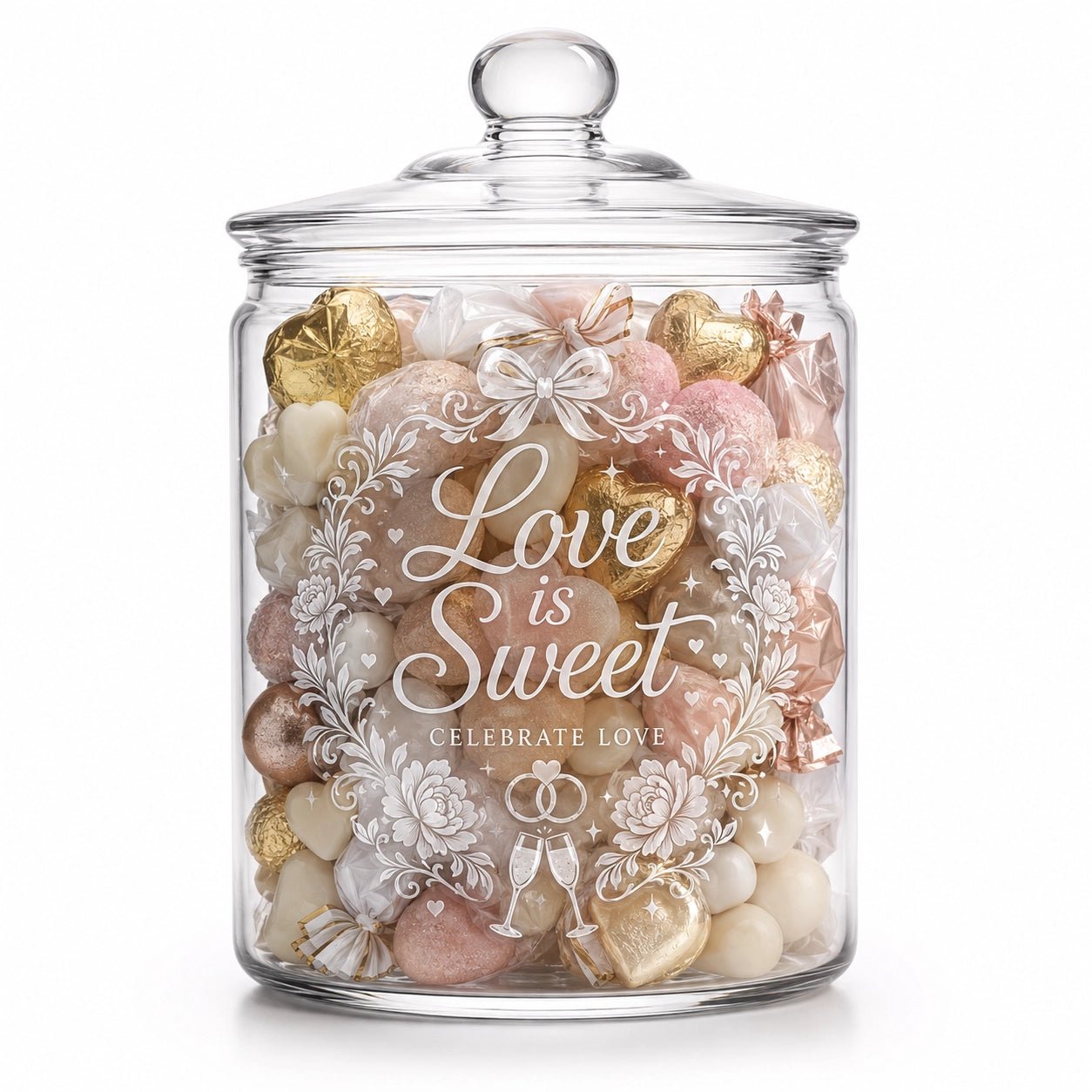 Personalised Lolly Jar - Pixel Burn Custom Laser Creations