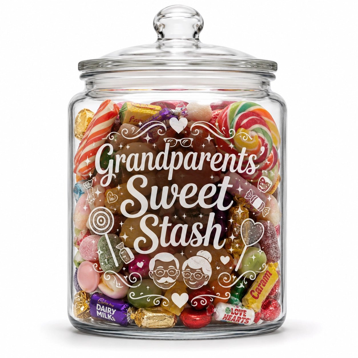Personalised Lolly Jar - Pixel Burn Custom Laser Creations