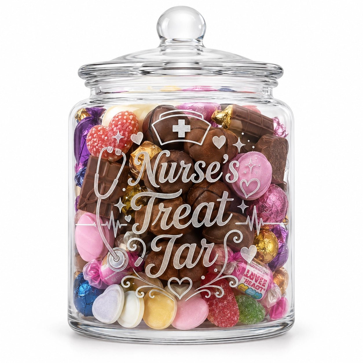 Personalised Lolly Jar - Pixel Burn Custom Laser Creations