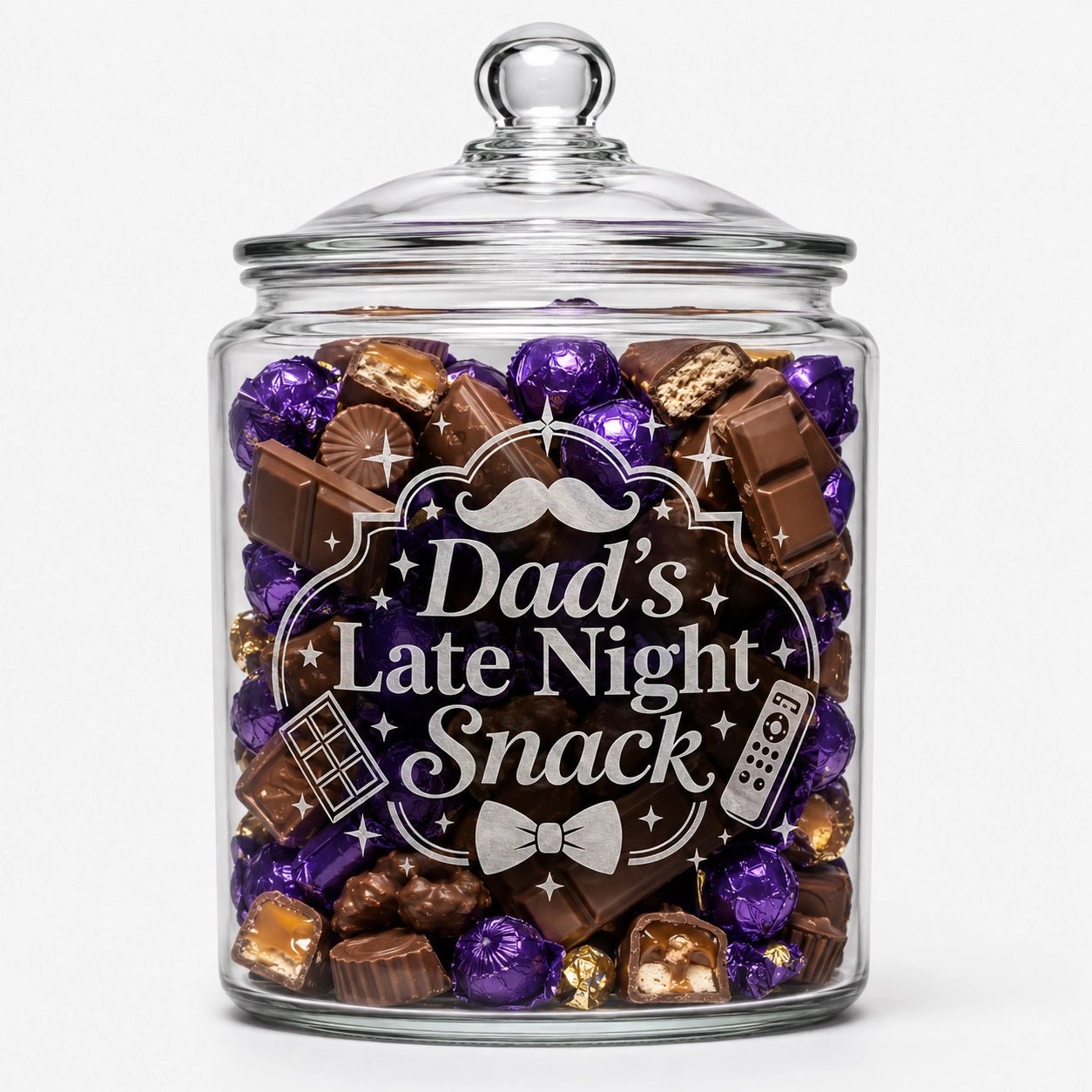 Personalised Lolly Jar - Pixel Burn Custom Laser Creations