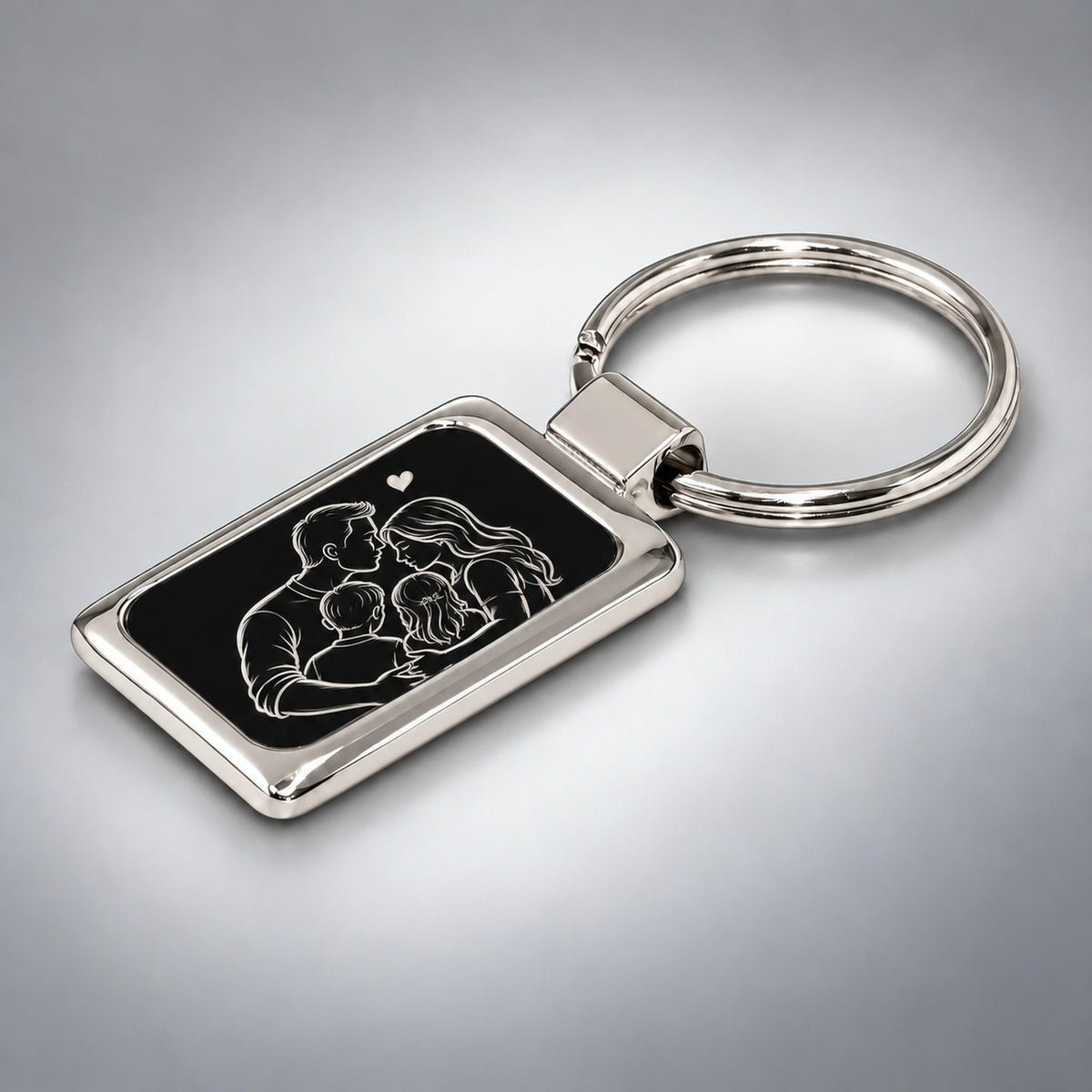 Personalised Metal Keyring - Custom Engraved - Pixel Burn Custom Laser Creations