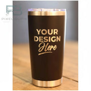 Personalised Tumbler Engraved Stainless Steel - Pixel Burn Custom Laser Creations