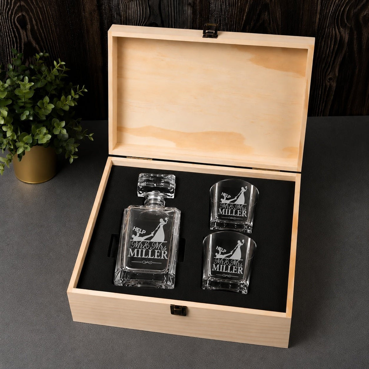 Personalised Whiskey Decanter Set