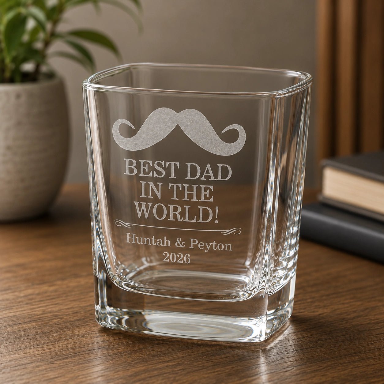 Personalised Whisky Glass Classic Engraved - Pixel Burn Custom Laser Creations