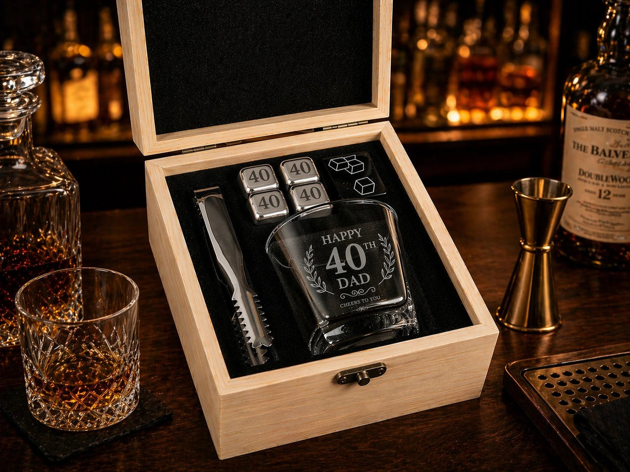 Personalised Whisky Glass Gift Set