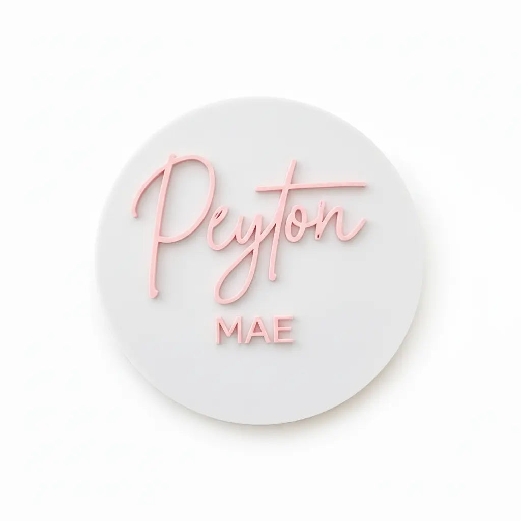 Personalised Birth Announcement Plaque - Pixel Burn Custom Laser Creations