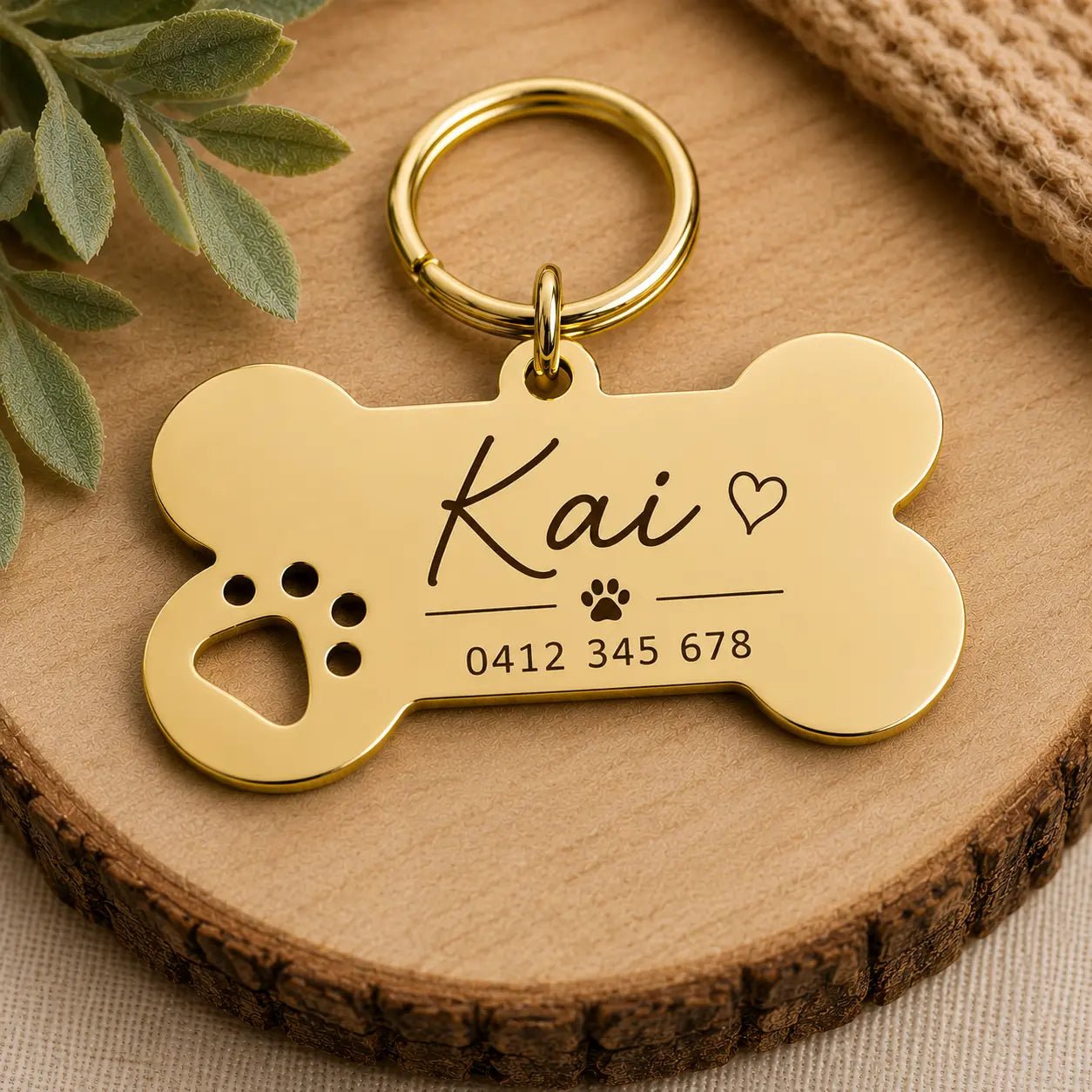 Premium Engraved Pet Tag - Pixel Burn Custom Laser Creations