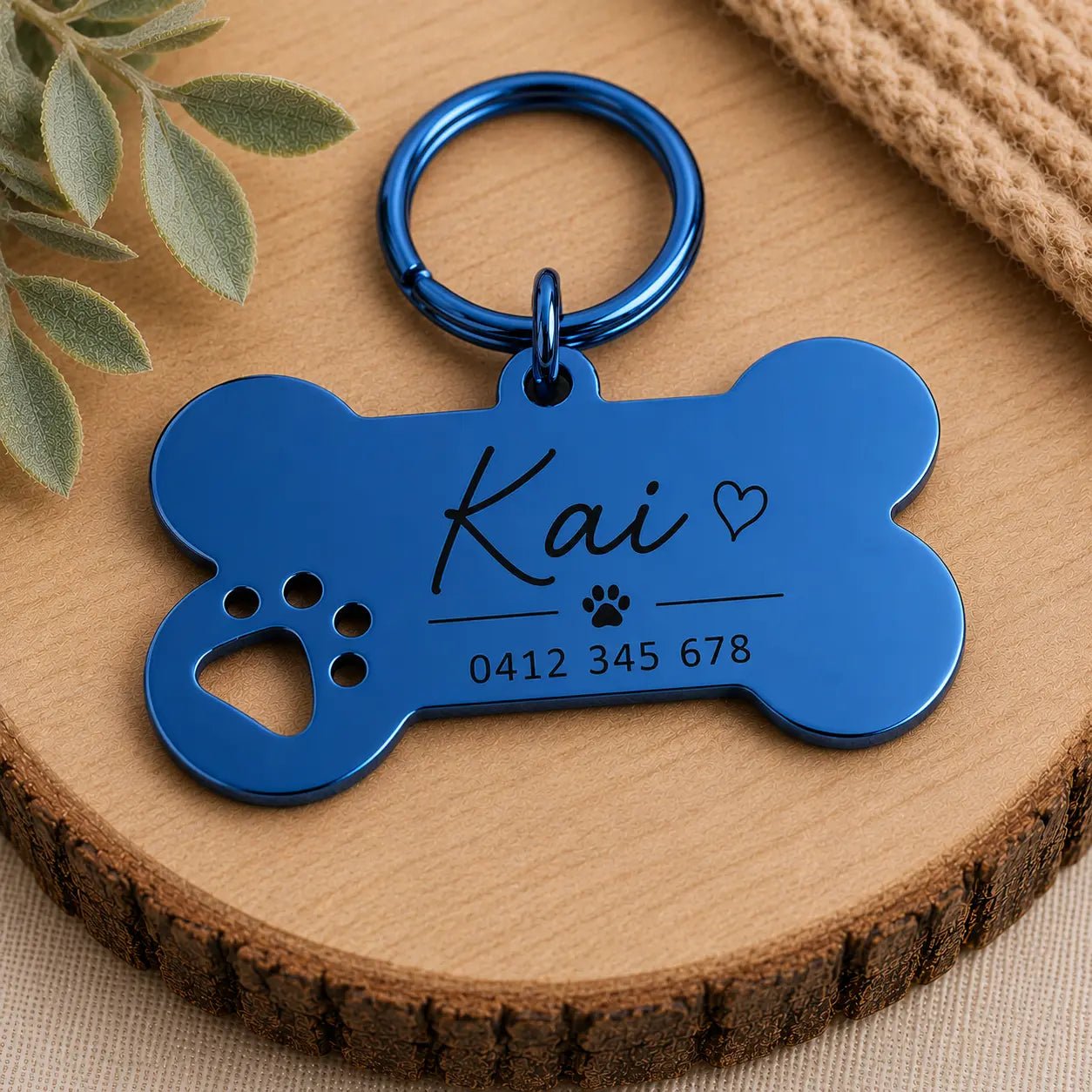 Premium Engraved Pet Tag - Pixel Burn Custom Laser Creations