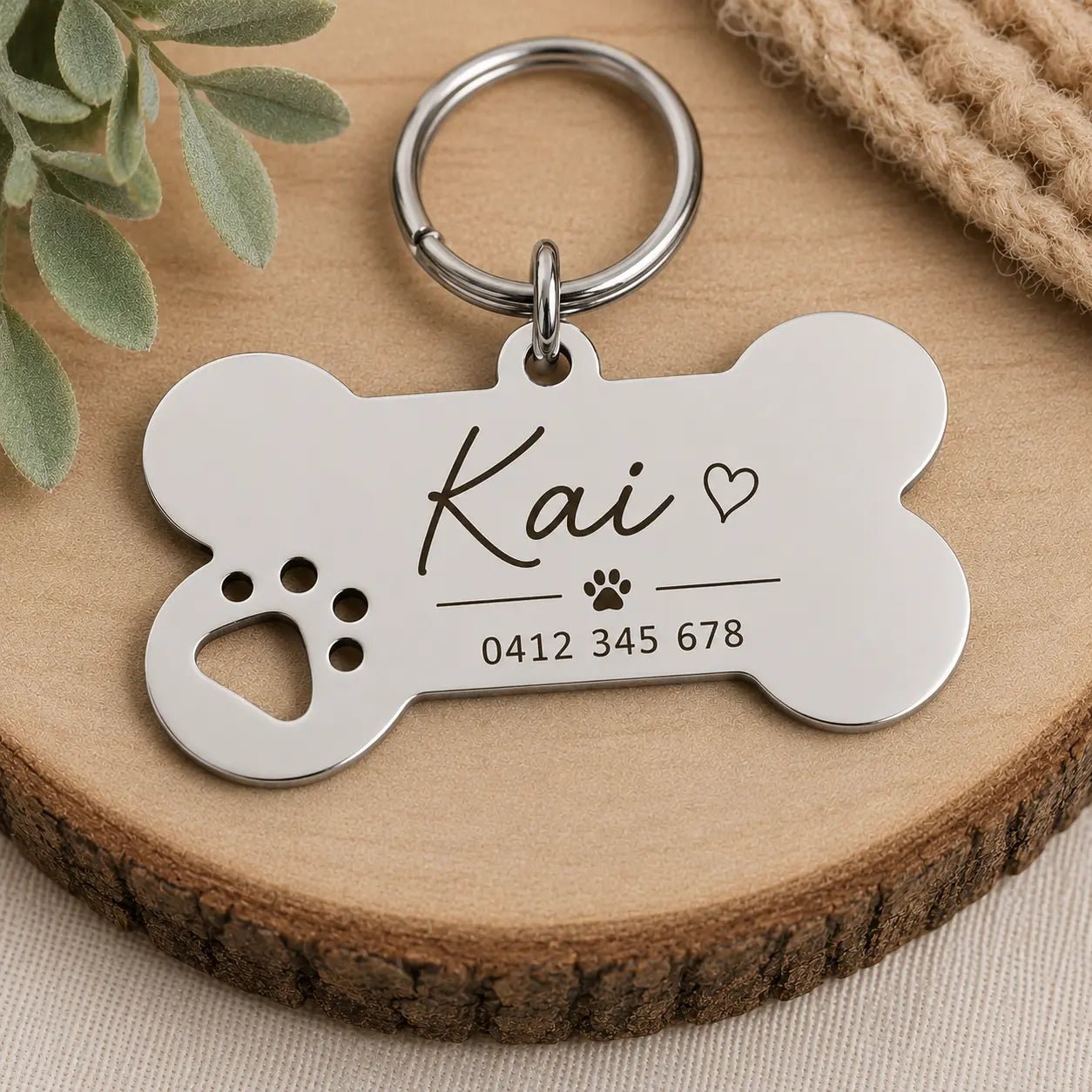 Premium Engraved Pet Tag - Pixel Burn Custom Laser Creations