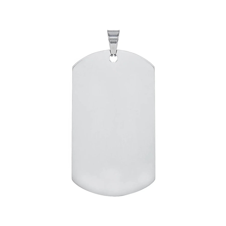 Stainless Steel Military Pendant Blanks (10 Pack) - Pixel Burn Custom Laser Creations