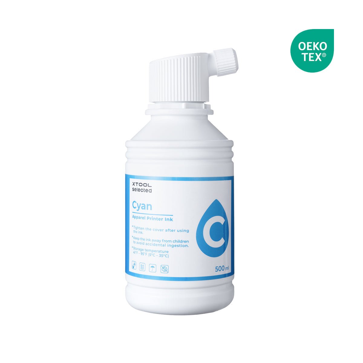 xTool Apparel Printer Cyan Ink (500ml) - Pixel Burn Custom Laser Creations