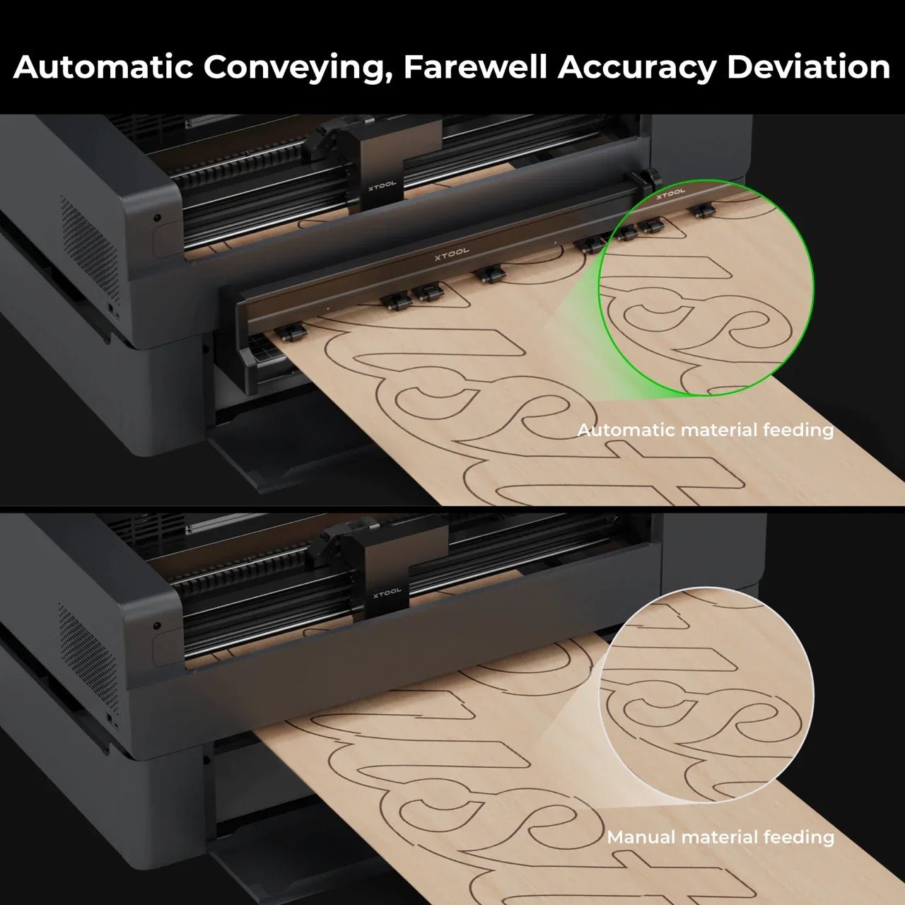 xTool Automatic Conveyor Feeder for xTool P2 / P2S - Pixel Burn Custom Laser Creations