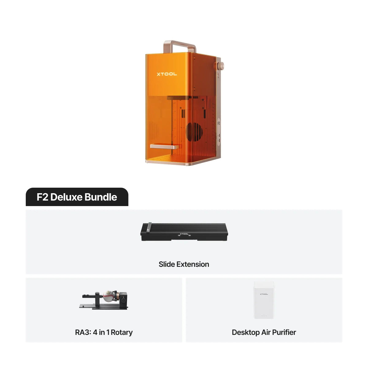 xTool F2 5W IR & 15W Diode Portable Dual Laser Engraver - Pixel Burn Custom Laser Creations