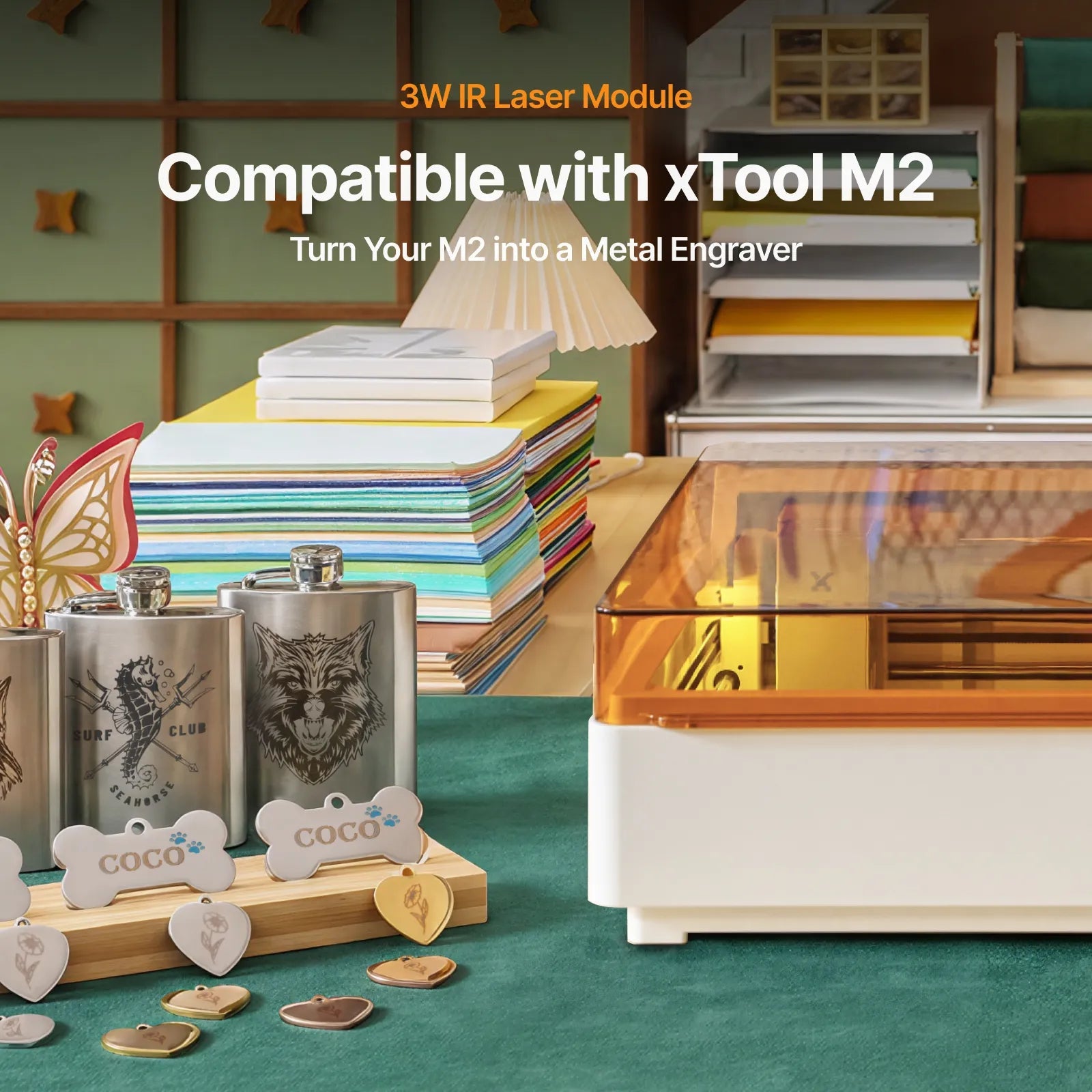 xTool M2 3W 1064nm Infrared Laser Module - Pixel Burn Custom Laser Creations