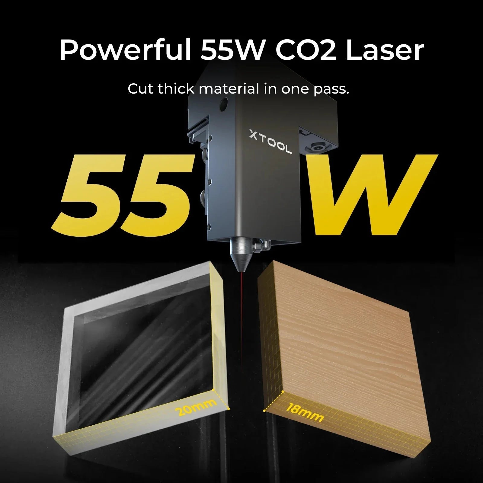 xTool P2S 55W Desktop CO2 Laser Cutter - Pixel Burn Custom Laser Creations