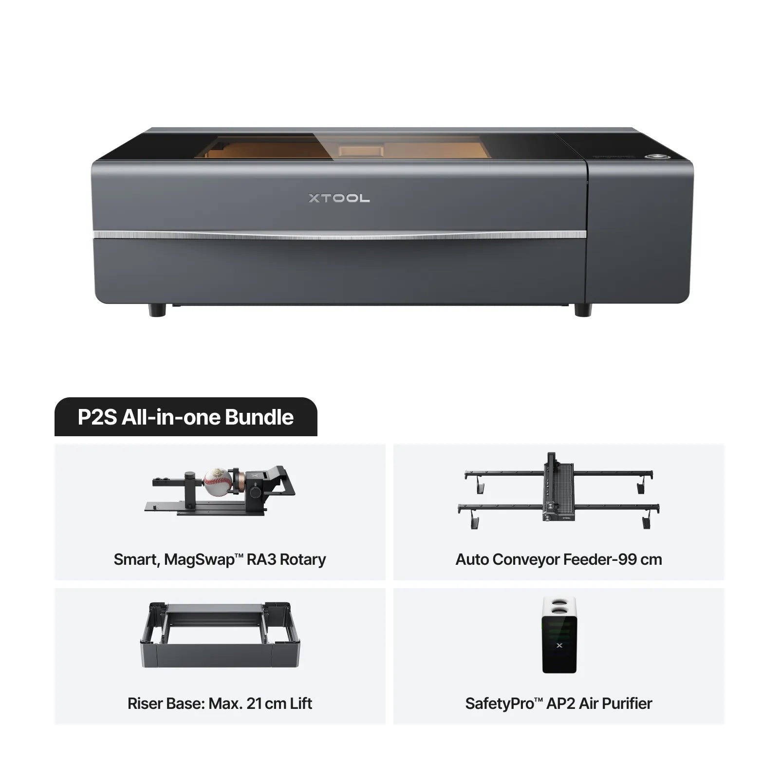 xTool P2S 55W Desktop CO2 Laser Cutter - Pixel Burn Custom Laser Creations